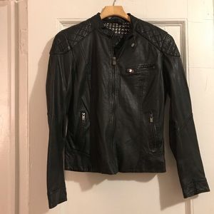 NWT Bod and Christensen Black Leather Jacket